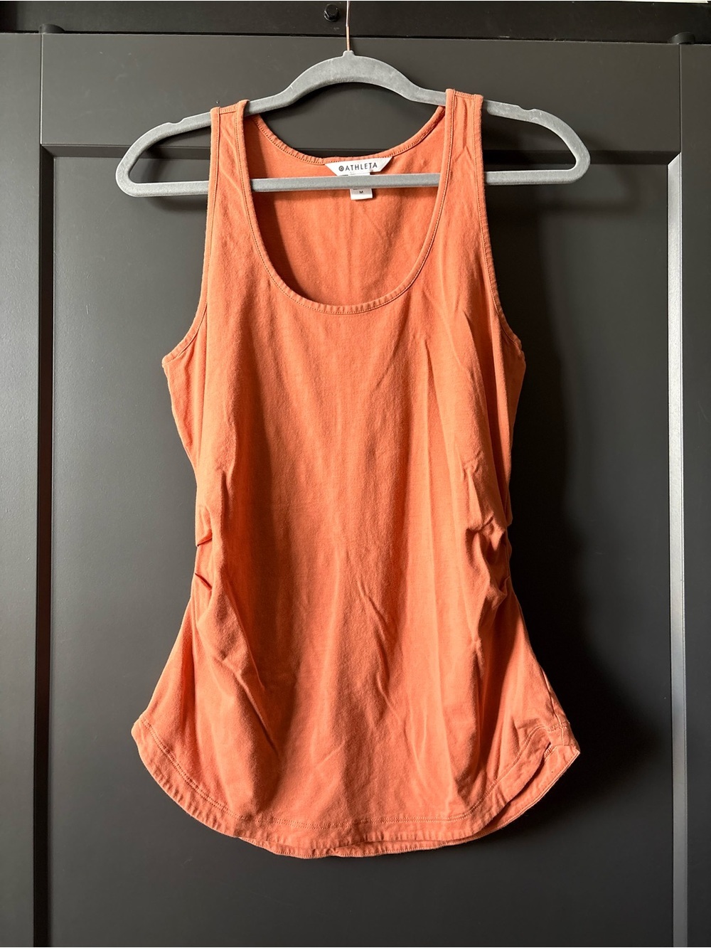 Athleta Orange Scoop Neck Active Tank - Lightweight Workout Top